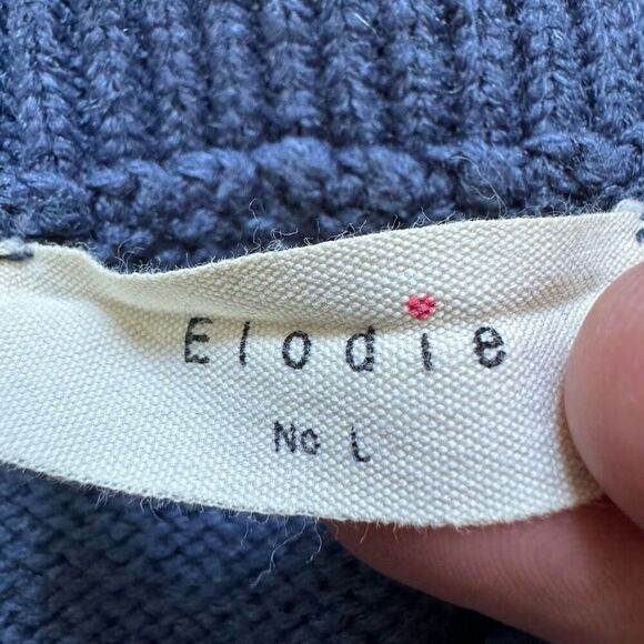 Elodie Women’s Striped Sweater Size Large Acrylic Blend Colorful Stretch Preppy - Picture 8 of 10